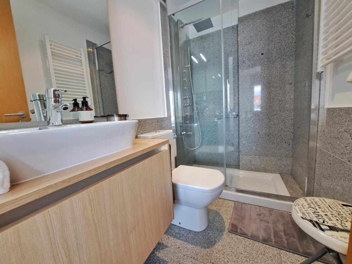 Baiona, Playa Santa Marta, Piscina Appartement Buitenkant foto