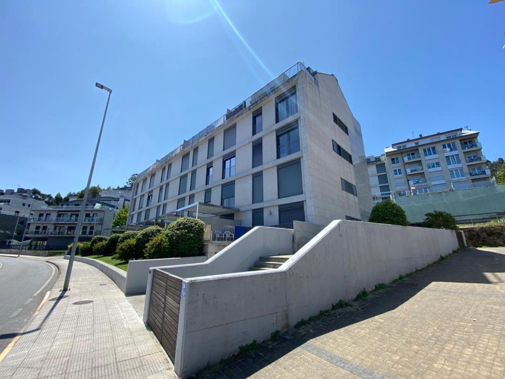 Baiona, Playa Santa Marta, Piscina Appartement Buitenkant foto